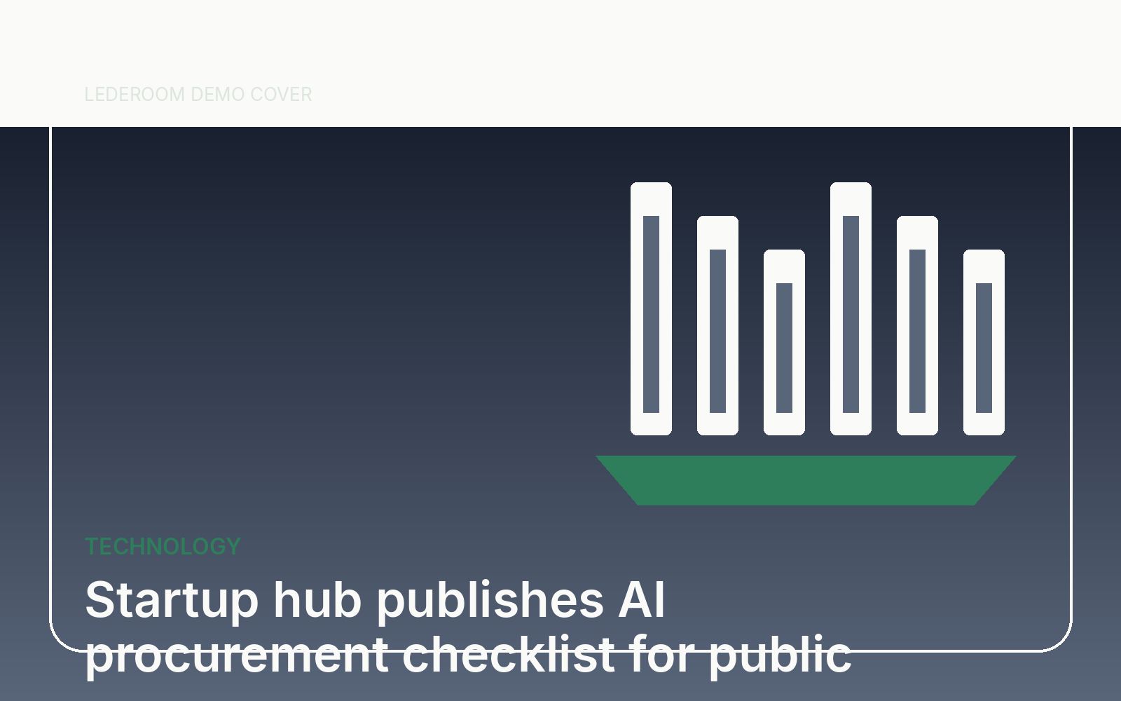 Startup hub publishes AI procurement checklist for public agencies