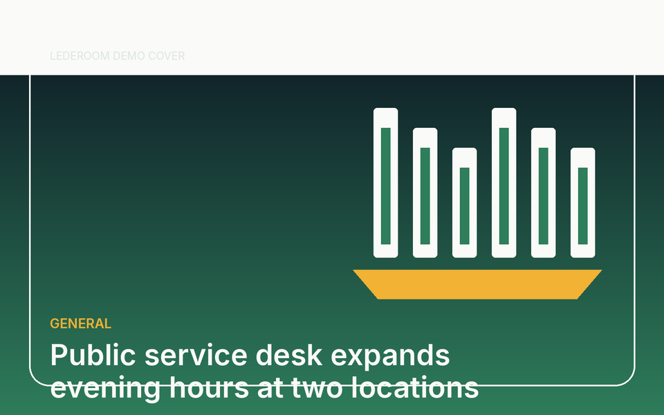 Public service desk expands evening hours at two locations